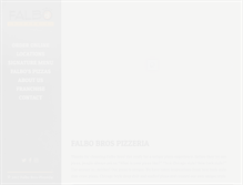 Tablet Screenshot of falbobrospizza.com